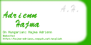 adrienn hajma business card